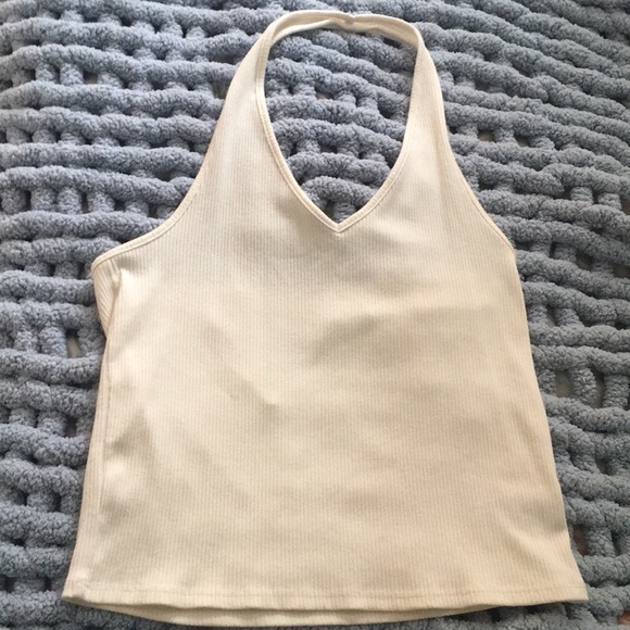 AEO Cream, Green, & Blue/White Tank Tops Size M - Picture 1 of 6